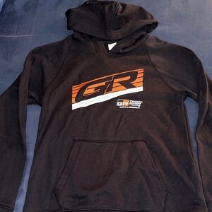 GR Kids Black Hoodie with Red Logo